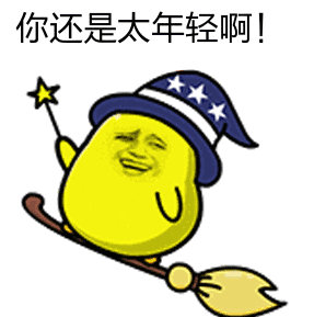 你还是太年轻啊